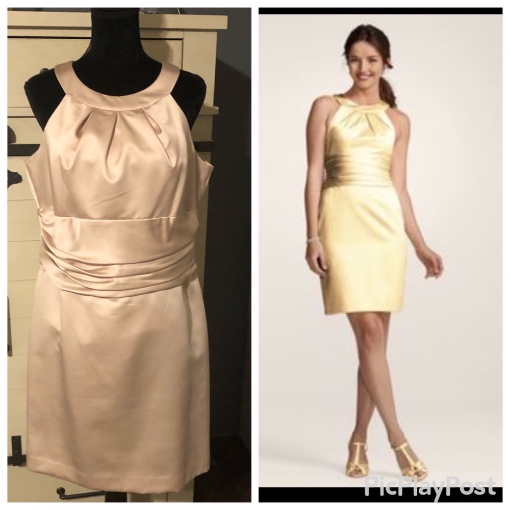 David's Bridesmaid Satin Dress